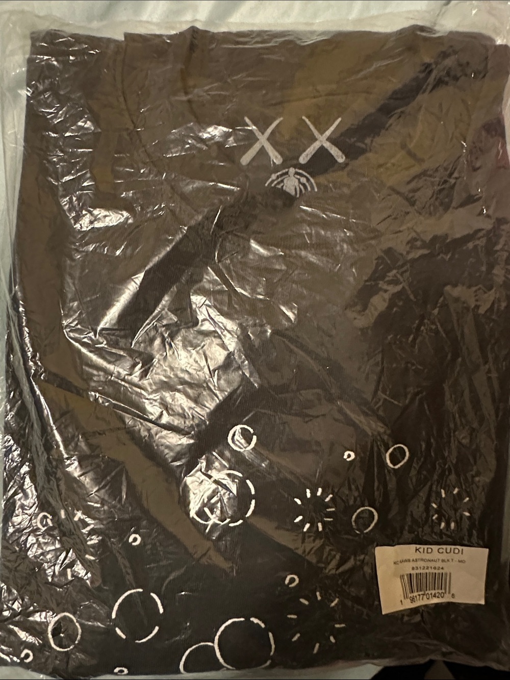 KAWS x Kid Cudi Medium Black Astronaut Graphic
